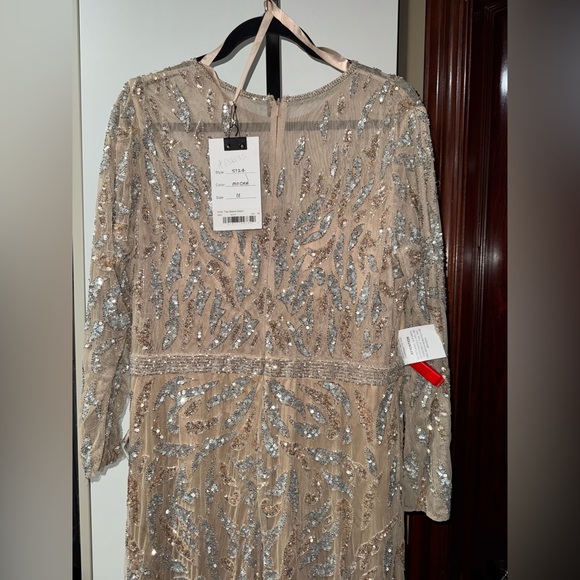 Long sleeve embellished long gown - Picture 8 of 8